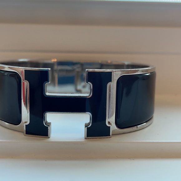 RARE Hermès Enamel Wide Clic Clac H Bracelet - Picture 13 of 14